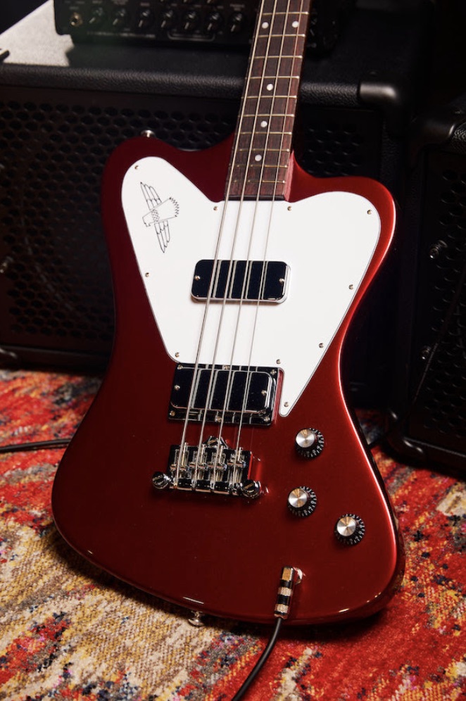 Gibson's new Non-Reverse Thunderbird in Sparkling Burgundy