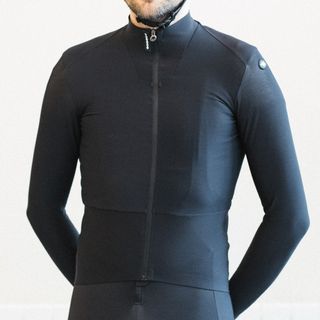 Assos Equipe R Spring Fall LS Jersey S11 being worn on a white background