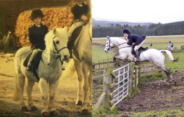 Katie Stephen &mdash; &ldquo;The first photo was taken out with the Jed Forest, aged five. The second photo is taken some years later, out with the same pack&rdquo;