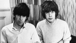 Rolling Stones’ Keith Richards and Mick Jagger posing for a photograph in the early 1960s