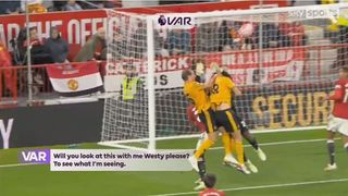 Manchester United goalkeeper Andre Onana collided with Wolves players in Premier League and VAR review
