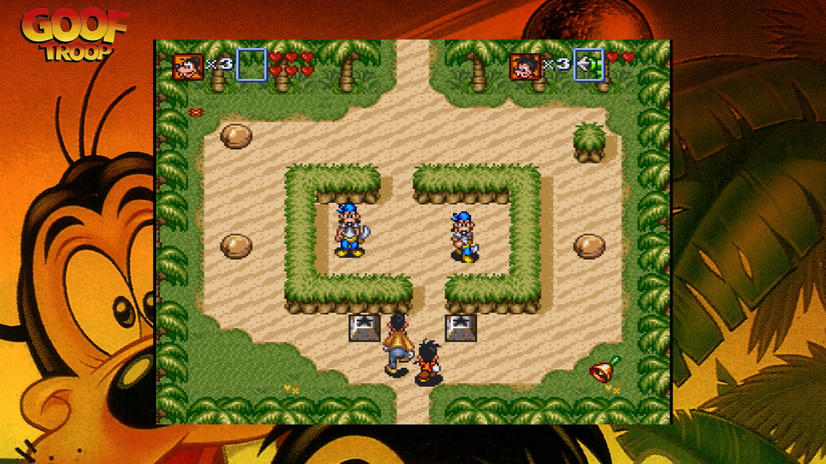 Retro Disney game screens, pixel art