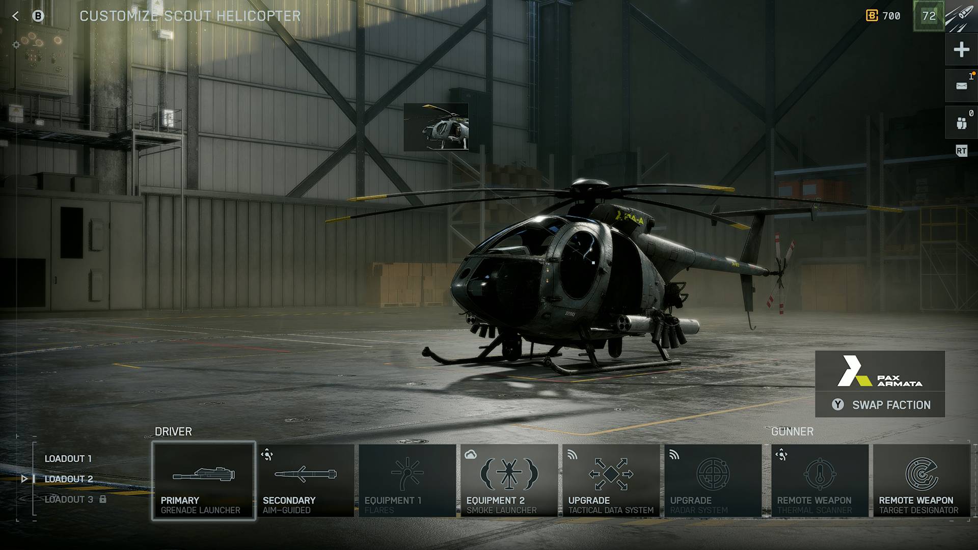 Battlefield 6 scout helicopter ah-6 little bird vehicle