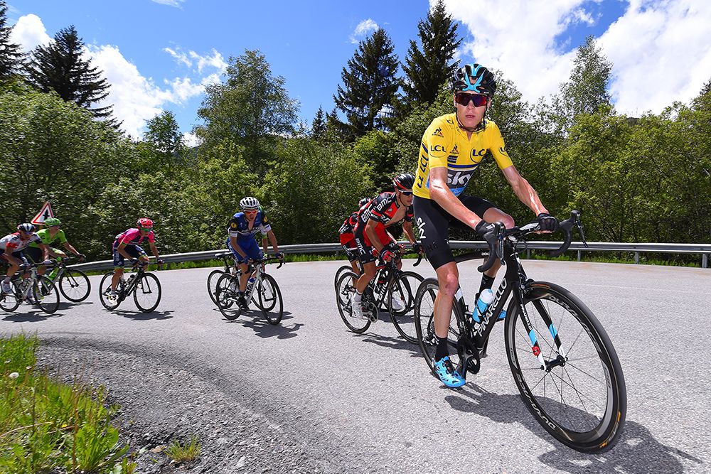 Chris Froome (Sky) in control