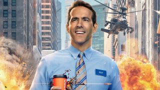 Still image of Ryan Reynolds in Free Guy.