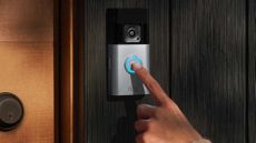 Ring Battery Doorbell Pro on wall
