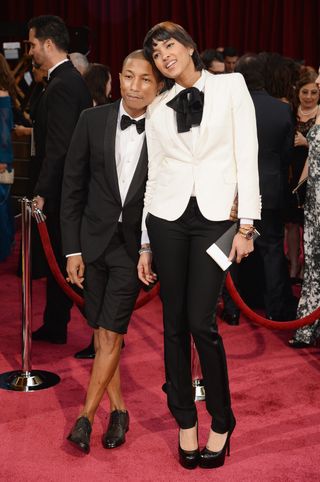 red carpet - Pharrell Williams and Helen Lasichanh