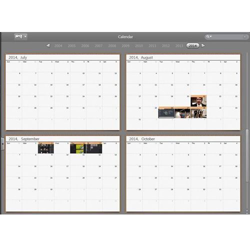Using MediaShow you can see your images assembled chronologically on the calendar. This is great for sorting pictures from birthdays, weddings or any gathering with an important date.