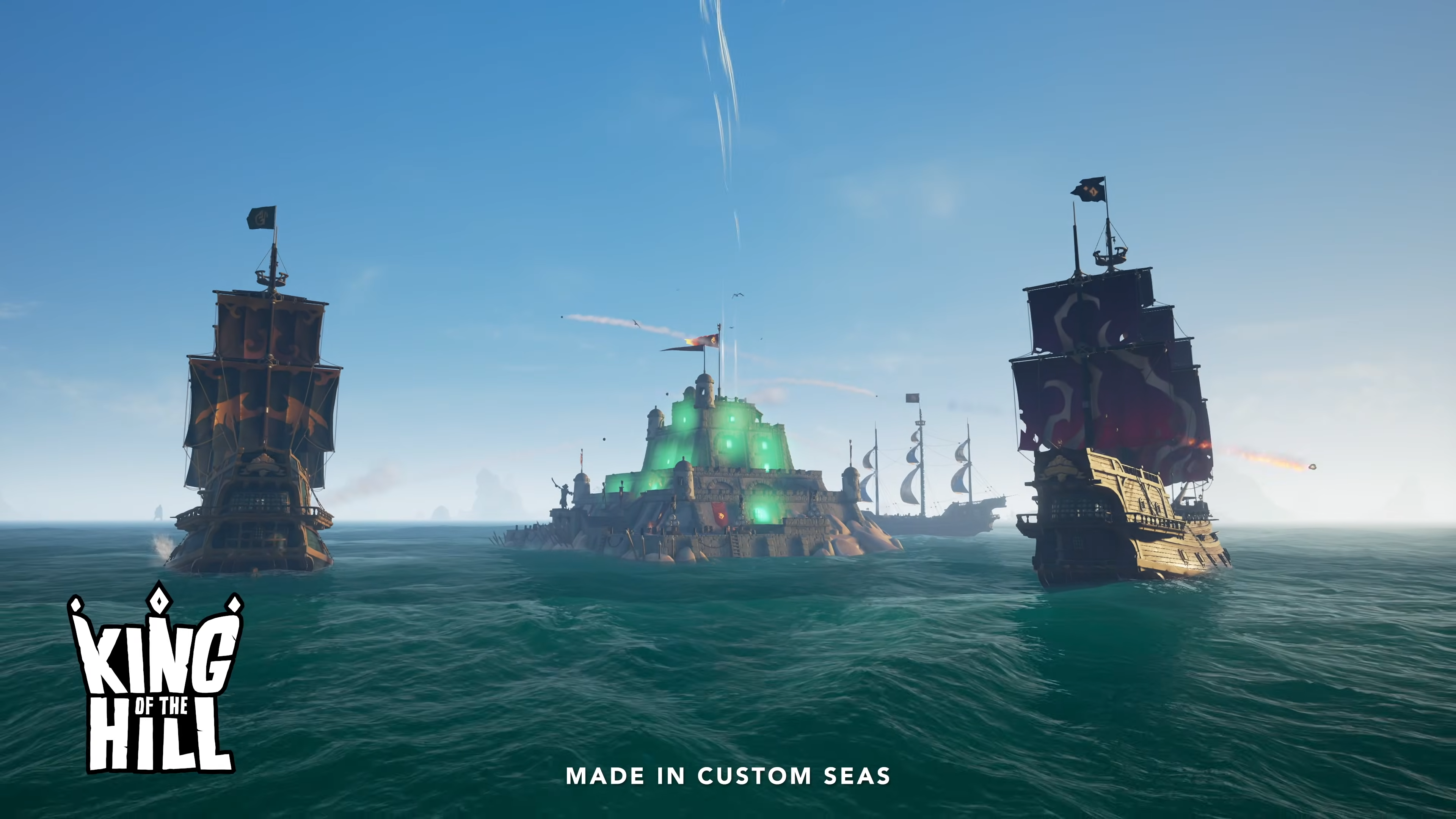 A king of the hill game mode made in Sea of Thieves.