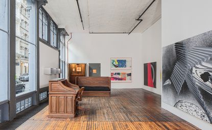 The Judd Foundation in New York James Rosenquist paintings on the wall 