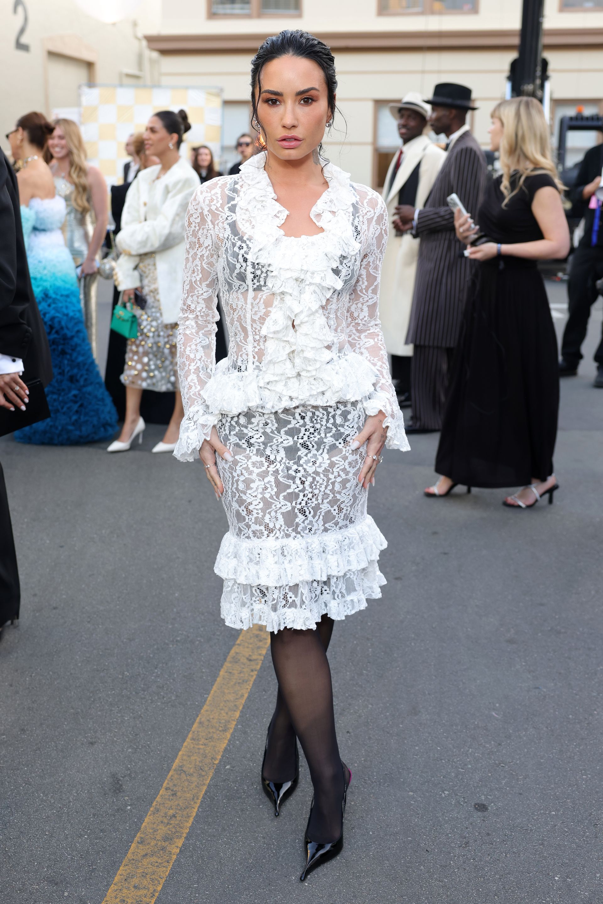 Demi Lovato attends Vogue World: Hollywood 2025 at Paramount Studios on October 26, 2025 in Los Angeles, California.