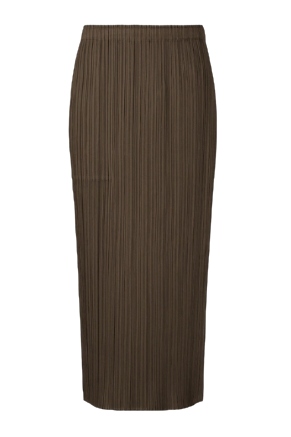 Pleats Please Issey Miyake , Brown Monthly Colors March Midi Skirt