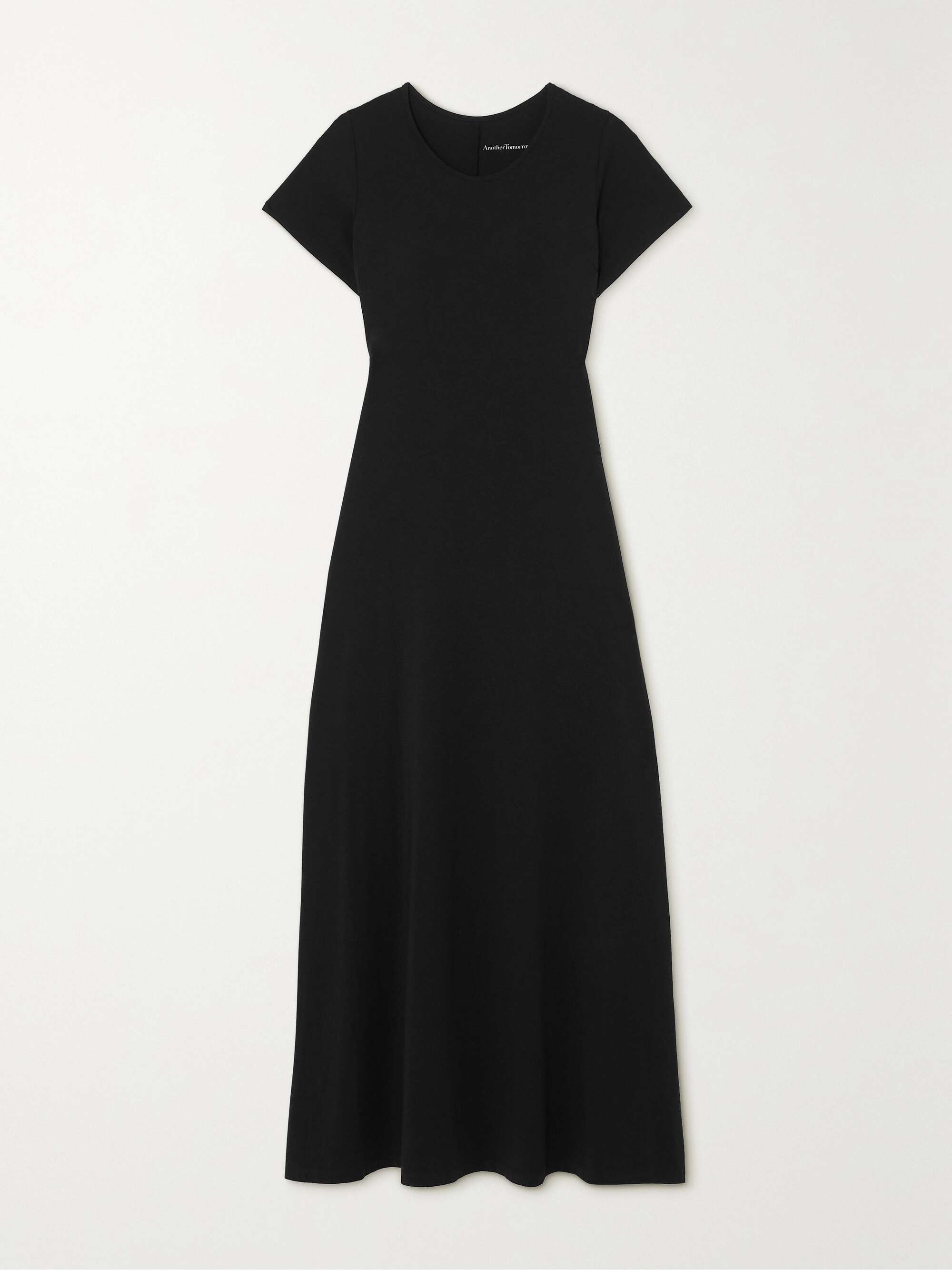 + Net Sustain Fitted Tee Organic Cotton and Tencel Lyocell-Blend Jersey Midi Dress