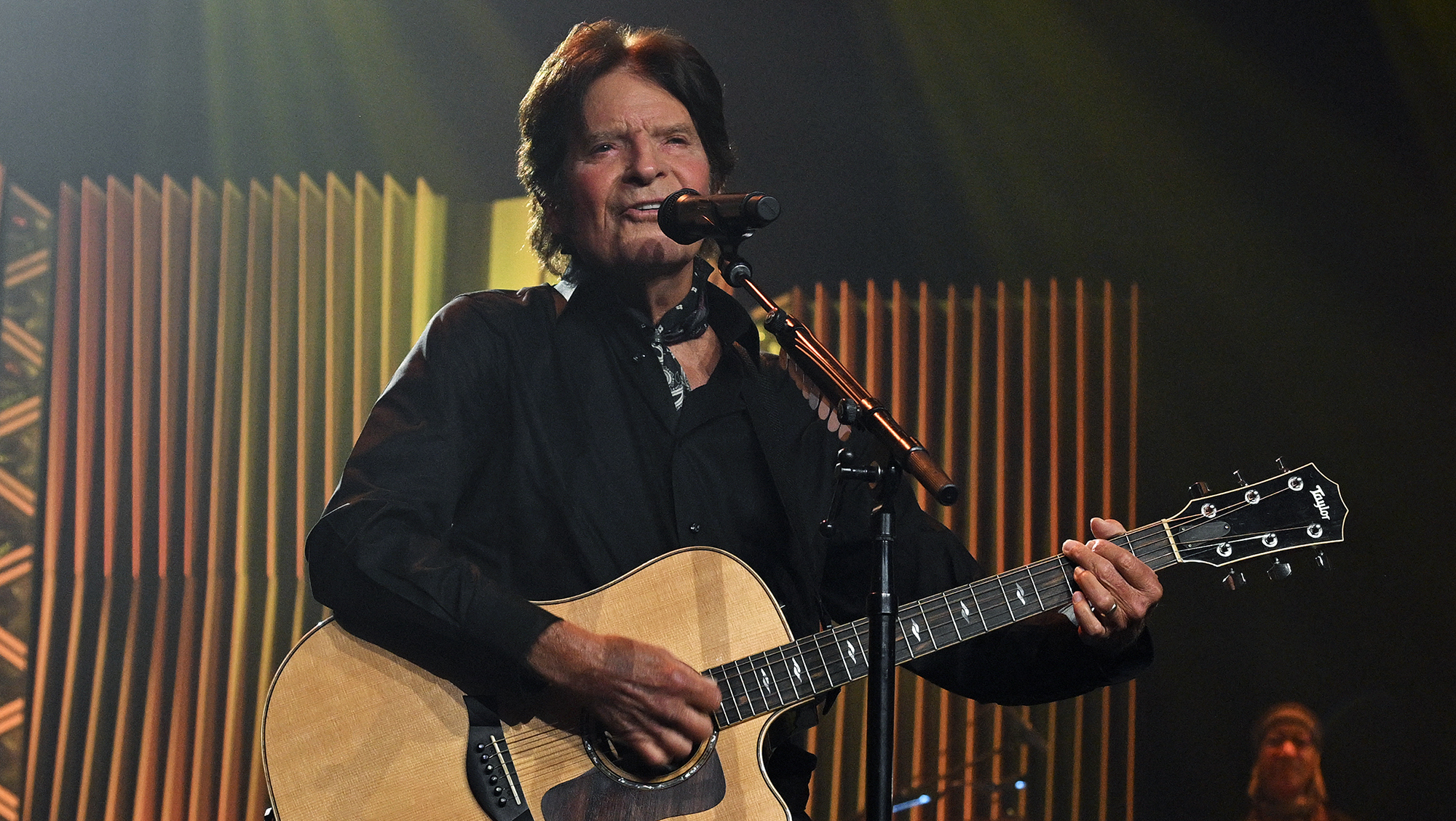 John Fogerty speaks onstage during the 2026 Songwriters Hall Of Fame Induction Ceremony at The New York Marriott Marquis on June 11, 2026 in New York City.