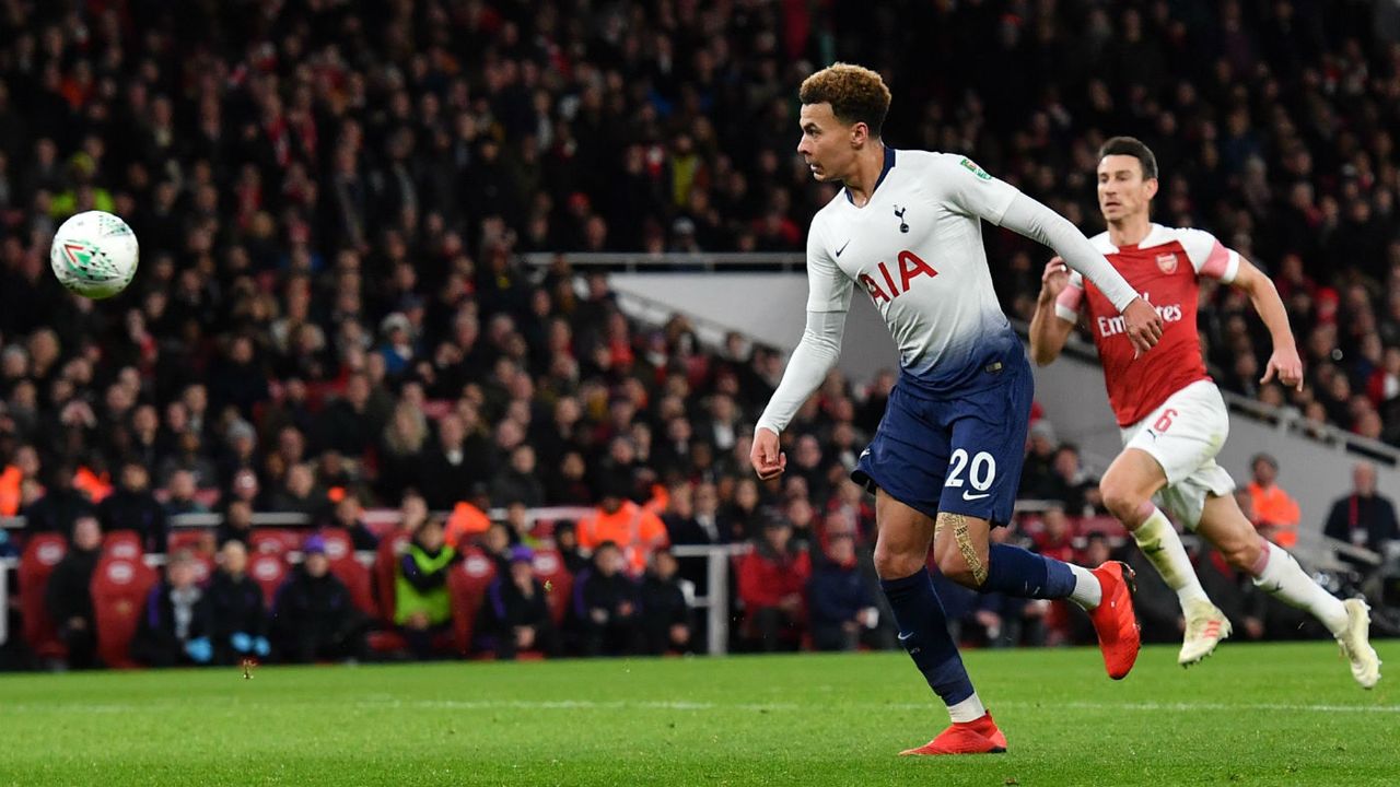 Tottenham midfielder Dele Alli scored a superb goal in the 2-0 win against Arsenal