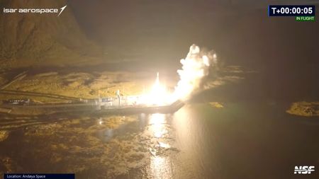 Isar Aerospace's second Spectrum rocket launches from Andoya Space Center in Norway on Sept. 5, 2026.