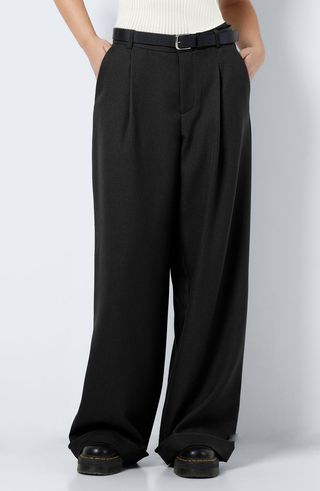 Layton Pleated Cuffed Wide Leg Pants