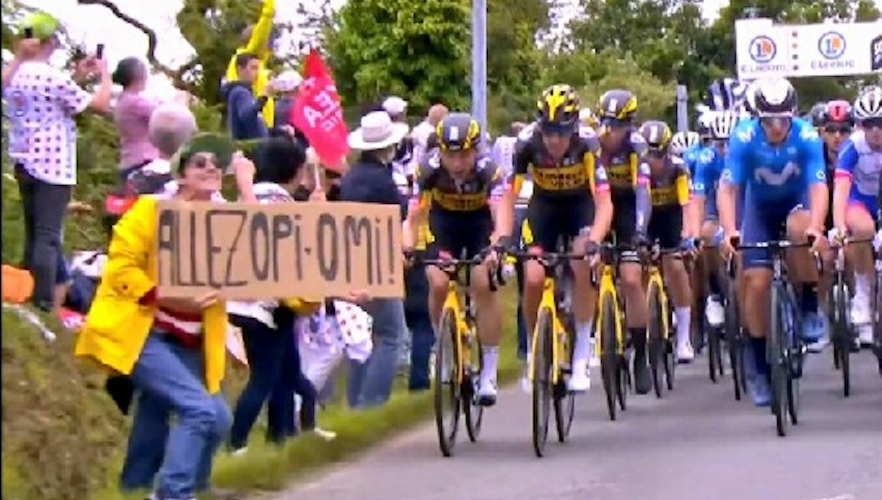 Police are searching for this spectator at the Tour de France