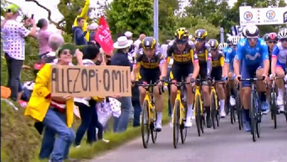 Police are searching for this spectator at the Tour de France