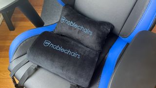 The Noblechairs Epic Compact neck and lumbar pillows