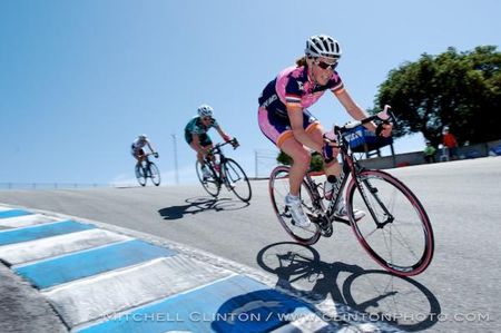 Alison Powers (Vera Bradley) leads the break into the corkscrew