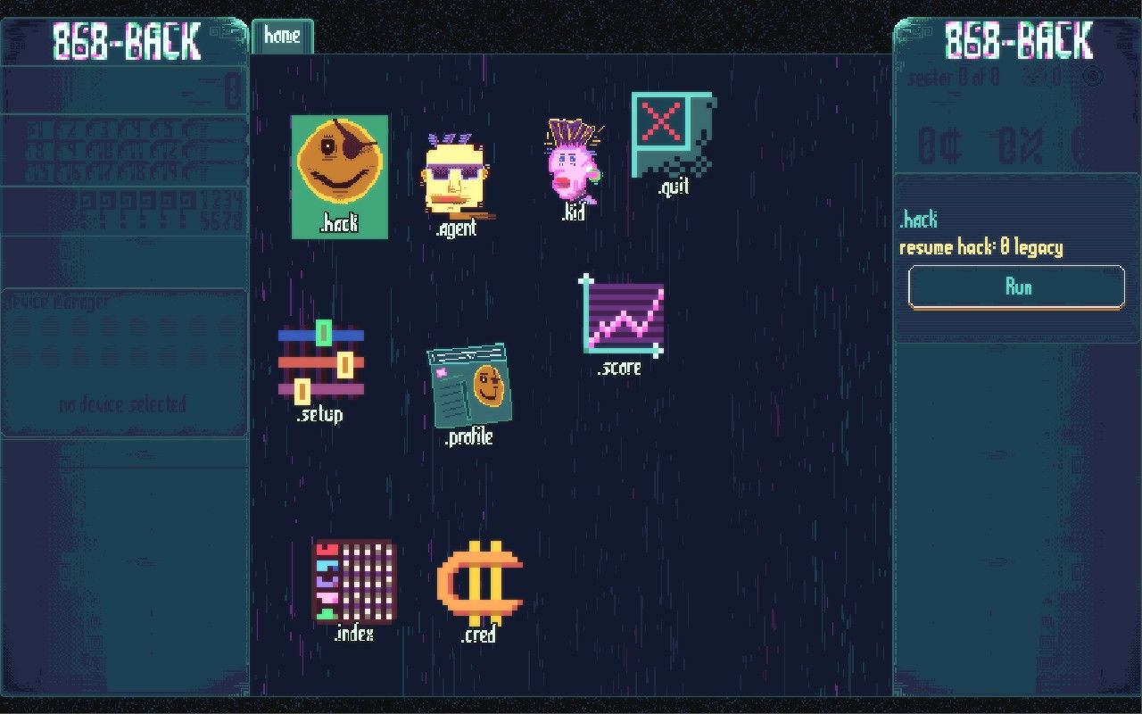Roguelike hacking game 868-Back