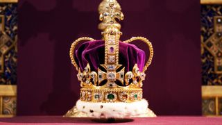 St Edward's Crown on display