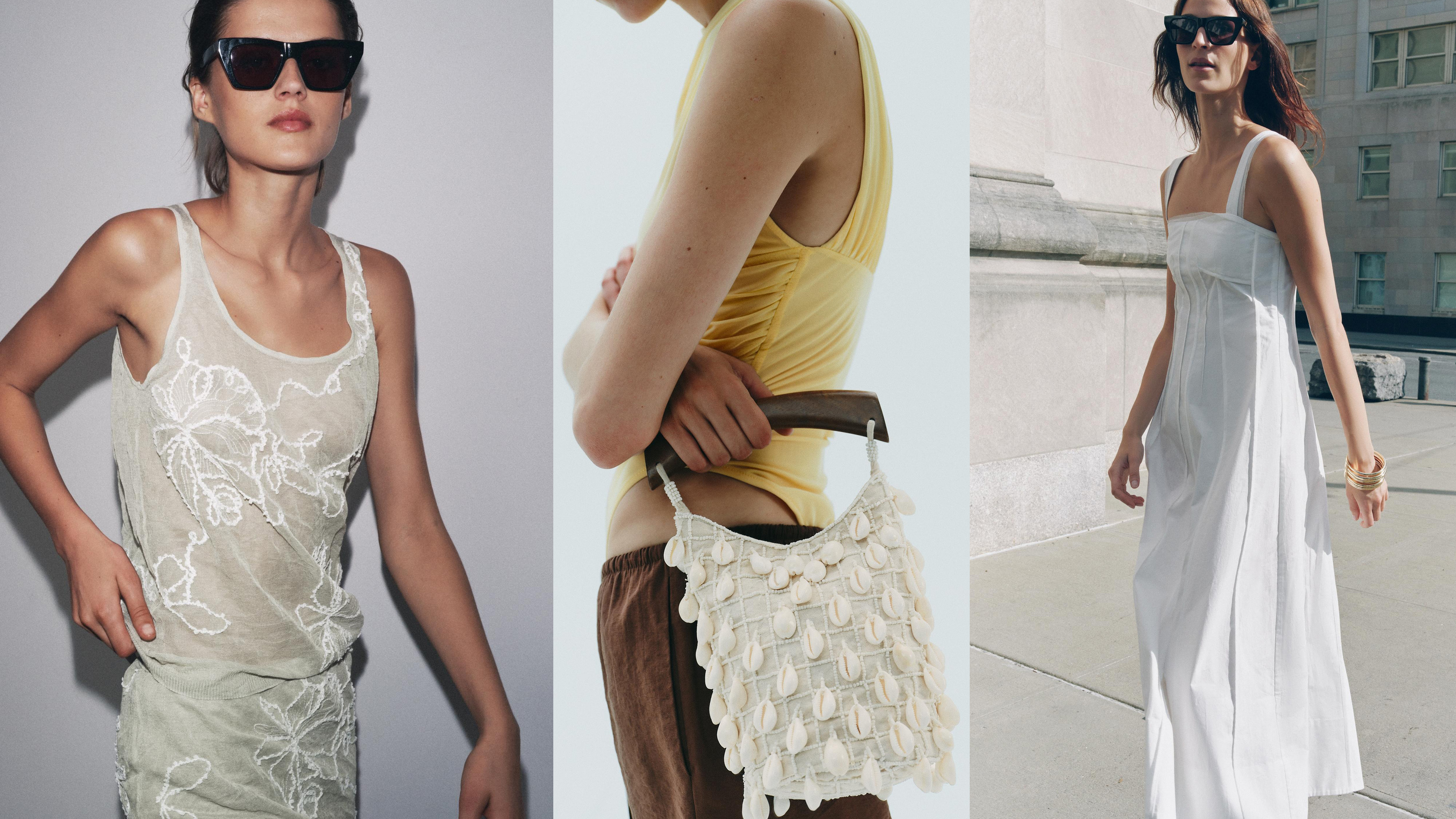 A collage of photos from Zara's new arrivals for summer 2025.