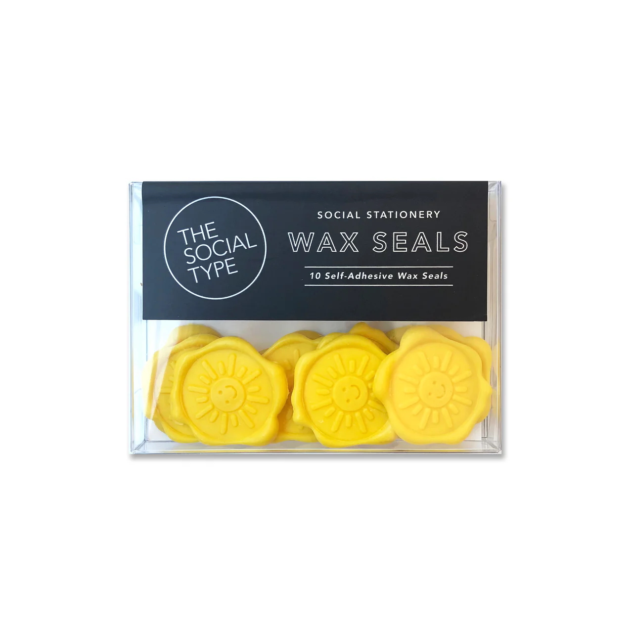 The Social Type yellow sun wax seals