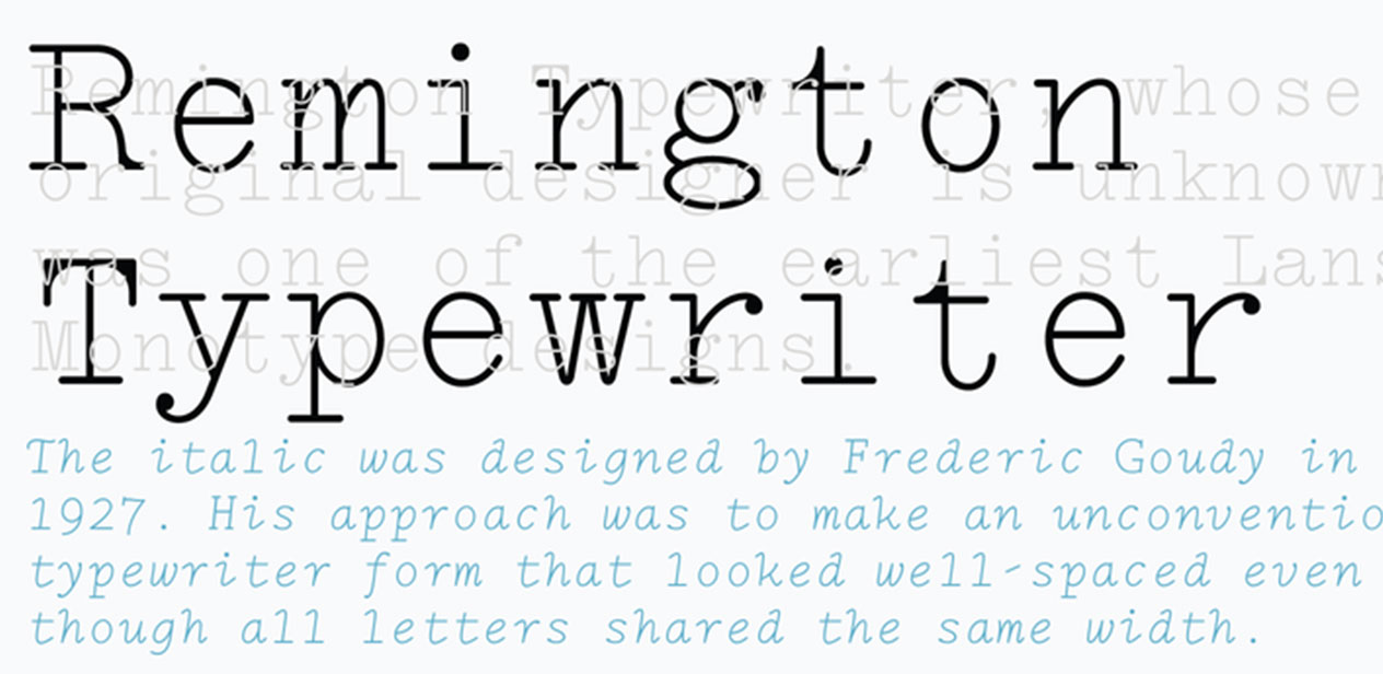 17 of the best typewriter fonts | Creative Bloq