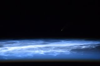 Cosmonaut Ivan Vagner, who is currently on board the International Space Station, snapped this stunning new of luminous clouds on Earth from the station. Luminous clouds are the highest cloud formations in Earth’s atmosphere and they appear at an altitude of 43-59 miles (70-95 kilometers).