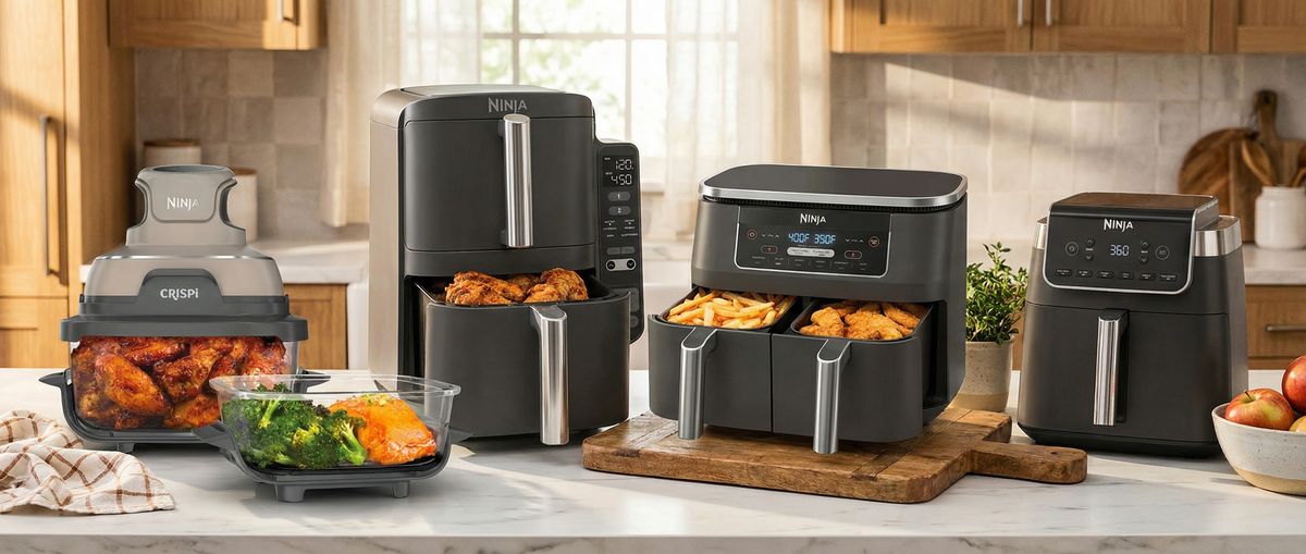 There's a big Ninja air fryer sale on — 11 of the best deals on bestsellers including this 5* model that delivers 'half the footprint, double the fun'