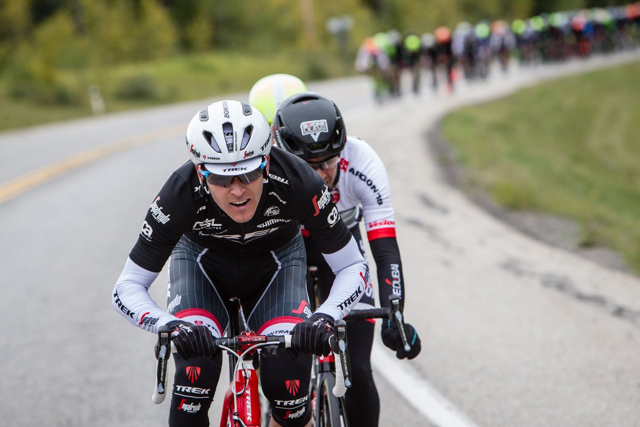 Peter Stetina (Trek) tries to make a break happen early in the stage