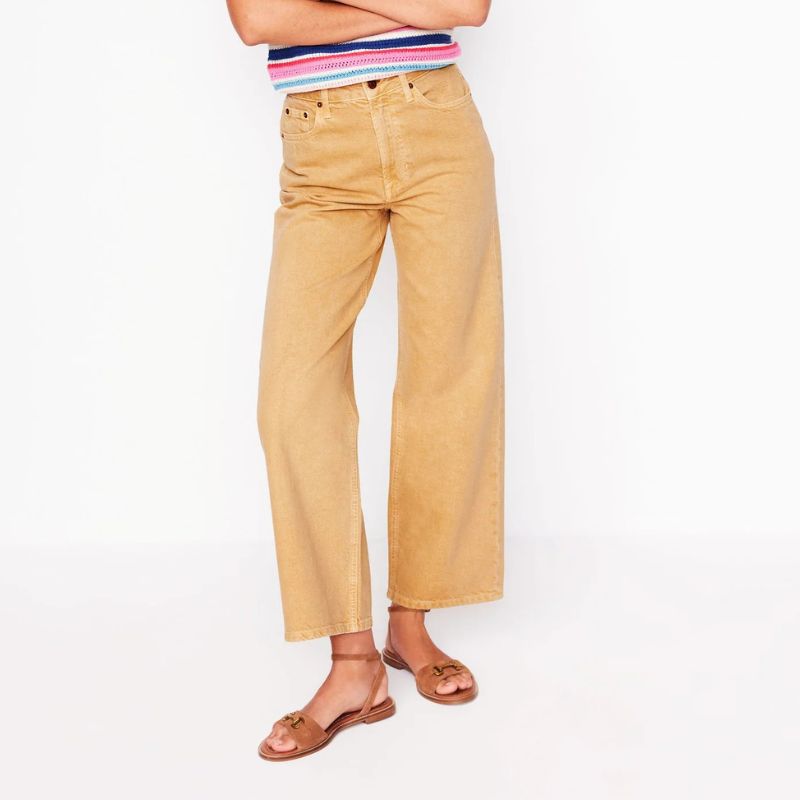 Boden, High Rise Straight Crop Jeans