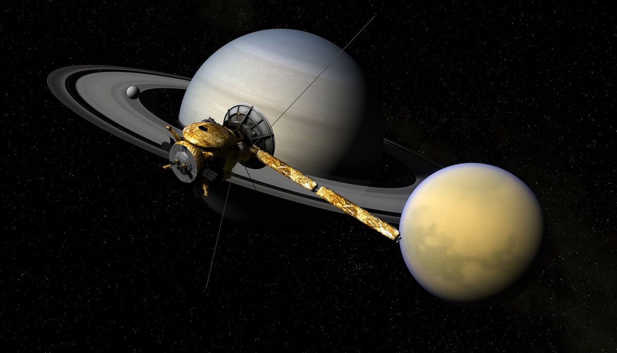 Saturn and Titan