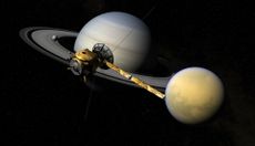 Saturn and Titan