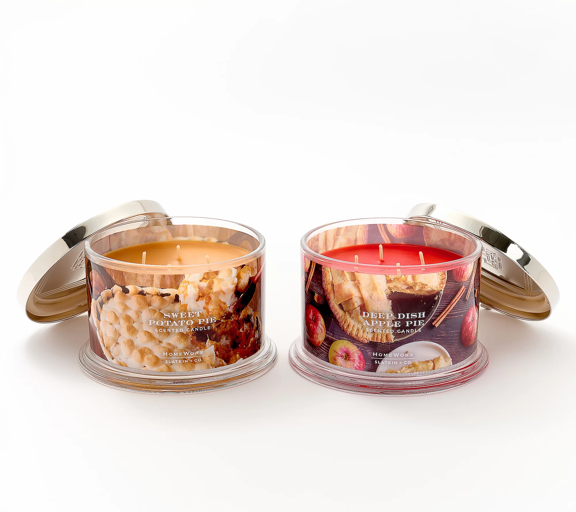 Homeworx by Slatkin + Co. S/2 18oz Gather &amp;amp; Give Thanks Candles