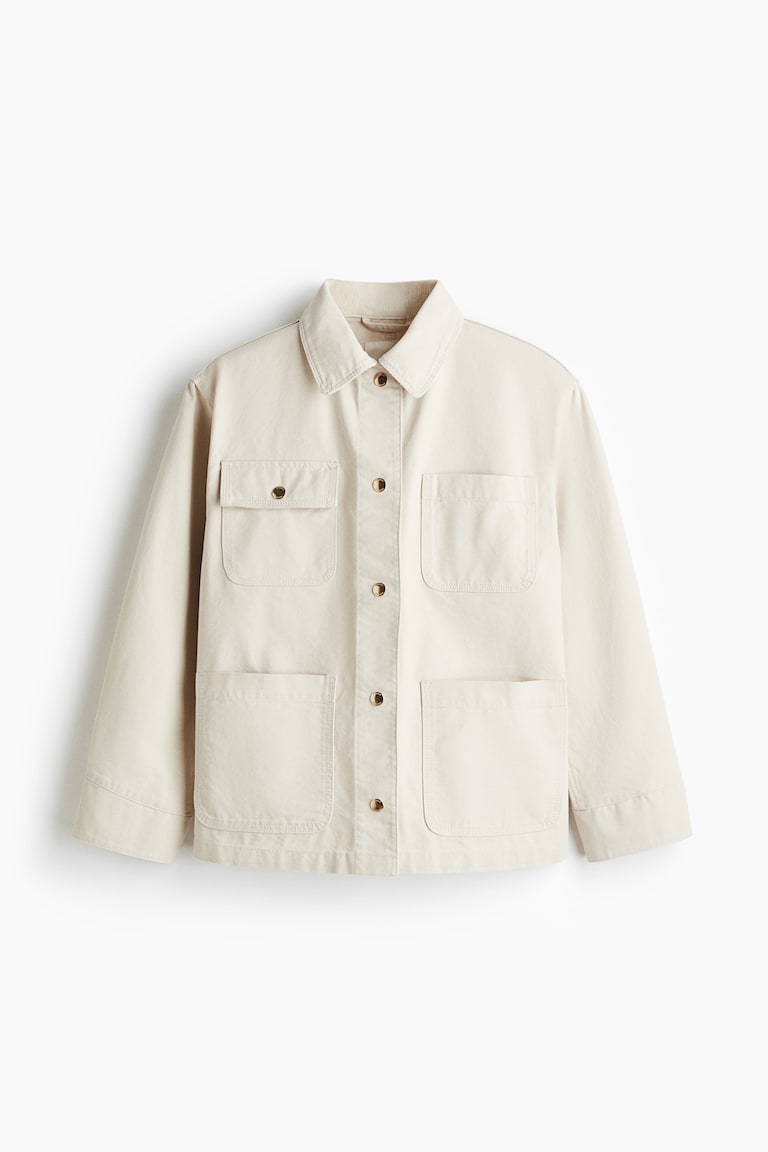 Corduroy-Collar Jacket