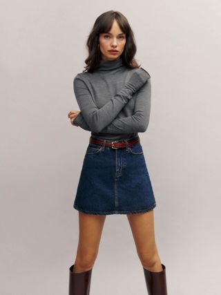 Faith Regenerative Merino Fitted Turtleneck