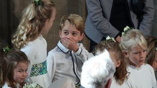 Prince George at Princess Eugenie's wedding, 2018