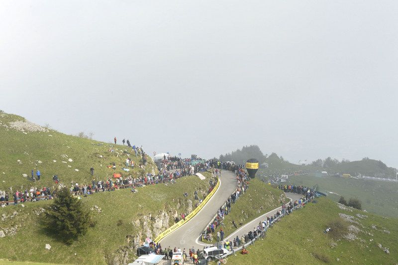 The Monte Grappa time trial in 2014 was a popular stage with the tifosi