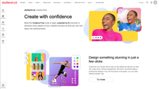 Shutterstock's Creative Flow Plus platform during our test and review process