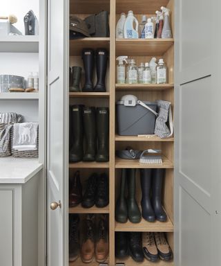 Wellies in a bootlity space