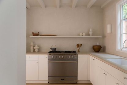 a minimalist kitchen with no countertop appliances