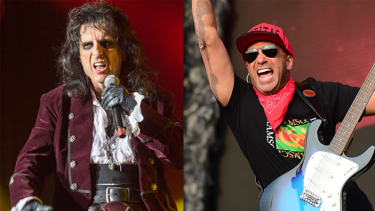 Tom Morello and Alice Cooper