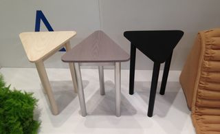 Triangular side tables