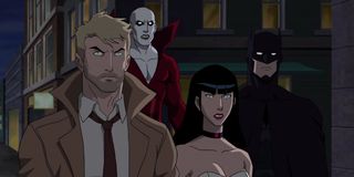 John Constantine, Deadman, Zatanna, and Batman in the 2017 animated Justice League Dark movie