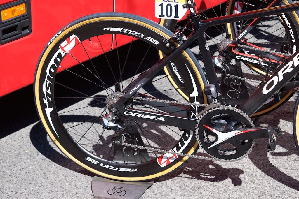 The rear end of Bouhanni's Orbea Orca