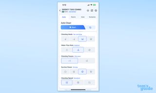 Ecovacs Deebot T30s Combo app screenshot