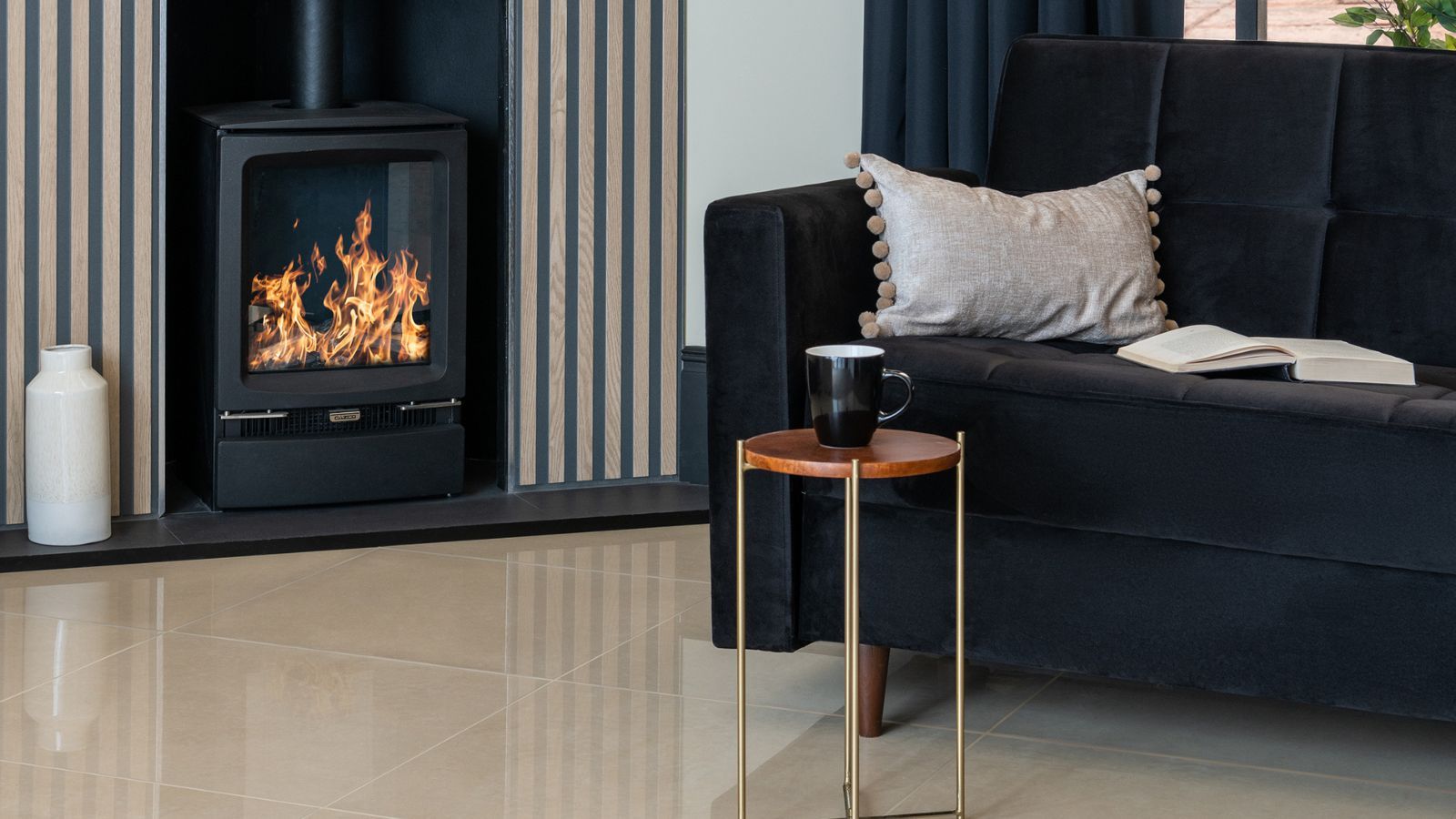 Tiles in living rooms are trending - heres's the secret to using them